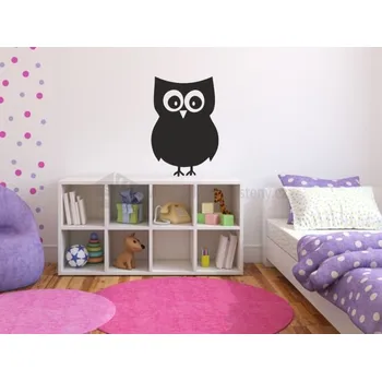 Samolepící dekorace Dekorace-steny.cz - Samolepicí tabule - Sova, Střední - 457