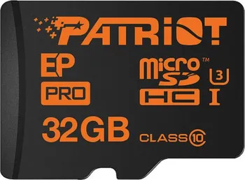 Paměťová karta Patriot Micro SDHC 32 GB Class 4 + adaptér (PSF32GMCSDHC43P)