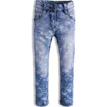 Dívčí džíny KNOT SO BAD TROPICAL vzorované modré Velikost: 92