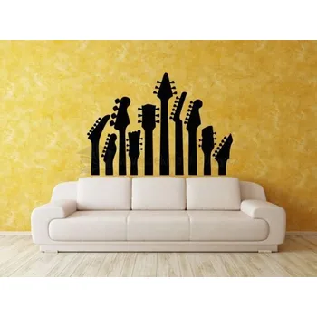 Samolepící dekorace Dekorace na zeď - Kytary - dekorace-steny.cz - 60 x 85 cm - 573