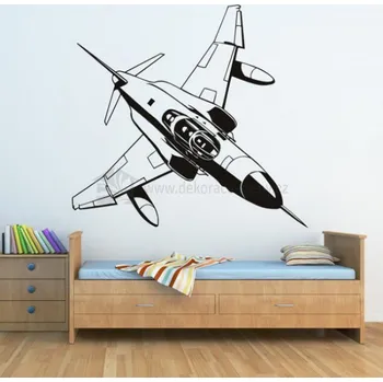 Samolepící dekorace Dekorace na stěnu - Stíhačka - dekorace-steny.cz - 60 x 60 cm - 676