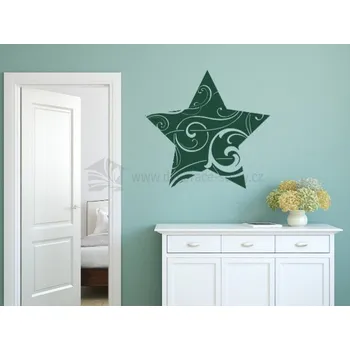 Samolepící dekorace Samolepky na zeď - Hvězda - dekorace-steny.cz - 40 x 40 cm - 492