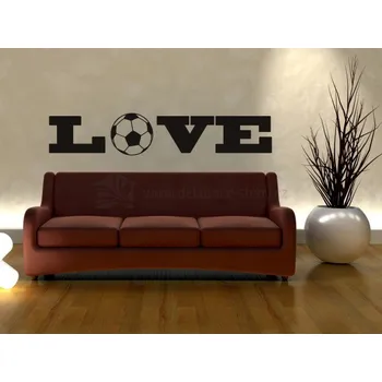 Samolepící dekorace Samolepky na stěny - Fotbalová láska - dekorace-steny.cz - 20 x 100 cm - 656