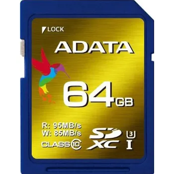 Paměťová karta Adata XPG SDXC 64 GB Class 10 UHS-I U3 (ASDX64GUI1CL10-R)