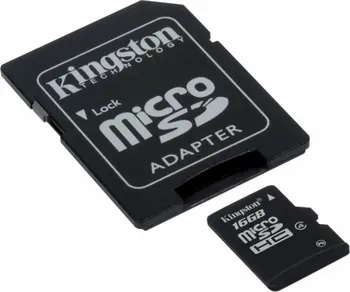 Paměťová karta Kingston Micro SDHC 4GB Class 4 + adaptér (SDC4/4GB)