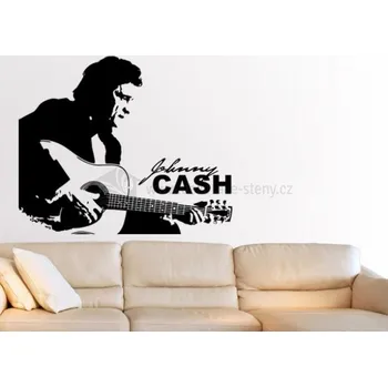 Samolepící dekorace Samolepky na zeď - Johnny Cash - dekorace-steny.cz - 60 x 70 cm - 234
