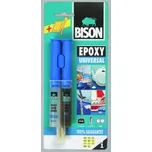 BISON Epoxy Universal 24 ml BISON lepidlo epoxidové dvousložkové, odolné vodě, zředěným,kyselinám, olejům a různým rozpouštědlům
