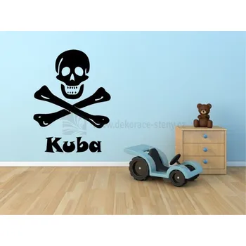 Samolepící dekorace Samolepky na stěnu - Pirát - dekorace-steny.cz - 40 x 55 cm - 248