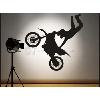 Samolepící dekorace Samolepky na zeď - Motocross - dekorace-steny.cz - 120 x 120 cm - 218