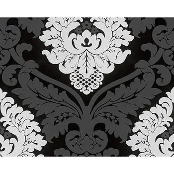 Vliesové tapety A.S. Création Black and White 3 (2026) 5543-14, tapeta na zeď Flock 554314, (10,05 x 0,53 m)