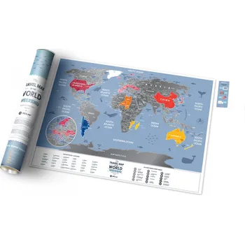 Travel Map Weekend World Stírací mapa světa