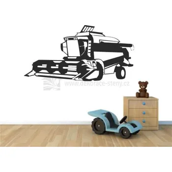 Samolepící dekorace Samolepka na zeď - Kombajn - dekorace-steny.cz - 30 x 60 cm - 570