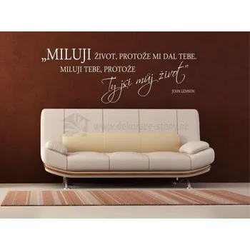 Samolepící dekorace Samolepky na zeď - Citát John Lennon - dekorace-steny.cz - 50 x 140 cm - 480