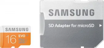 Paměťová karta Samsung Micro SDHC 16 GB Class 10 + SD adaptér (MB-MPAGA/EU)