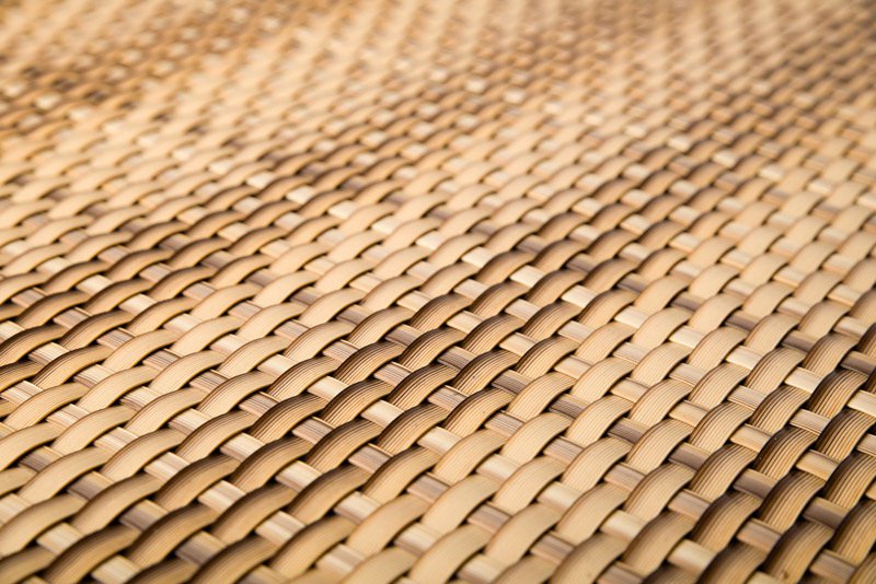 Umělý ratan - metráž, přírodní RD08, výška 1m (Stínící rohož z technoratanu)