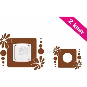 Samolepící dekorace Dekorace-steny.cz - Samolepky na vypínač - Květiny - 599