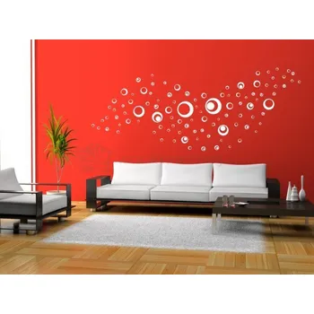 Samolepící dekorace Dekorace-steny.cz - Samolepici dekorace - Retro bubliny - 198