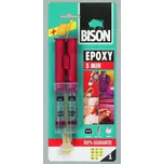 BISON Epoxy 5 Minutes 24 ml BISON lepidlo dvousložkové pro spojování kovů, nádobí, skla,perel a drahých kamenů