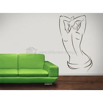 Samolepící dekorace Nálepky na stěnu - Silueta Girl - dekorace-steny.cz - 60 x 100 cm - 252