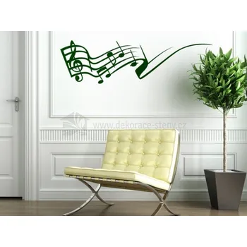 Samolepící dekorace Samolepka na zed - Noty - dekorace-steny.cz - 30 x 105 cm - 229