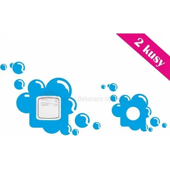 Samolepící dekorace Dekorace-steny.cz - Samolepky na vypínač - Retro bubliny - 598