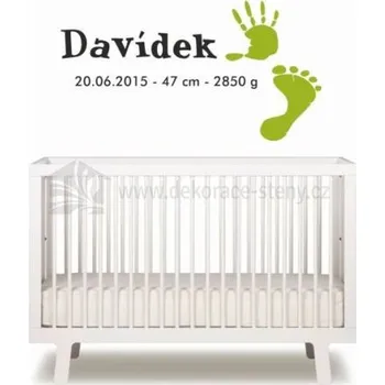 Samolepící dekorace Nálepky na stěnu - Narození dítěte - dekorace-steny.cz - 40 x 80 cm - 368