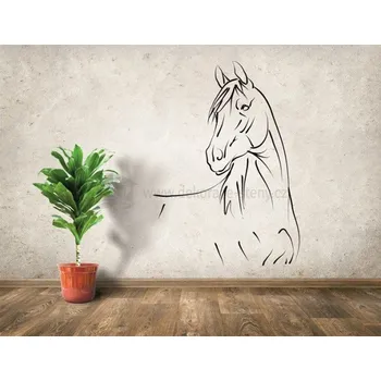 Samolepící dekorace Samolepky na zeď - Kůň - dekorace-steny.cz - 80 x 115 cm - 038