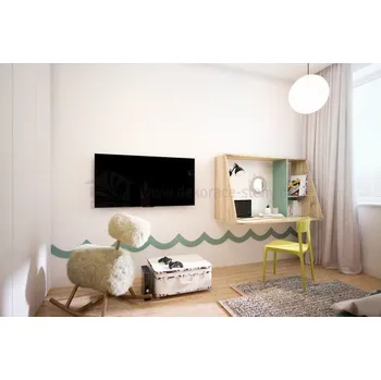 Samolepící dekorace Dekorace-steny.cz - Samolepka na zeď - Vlnka - 760