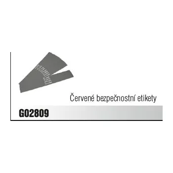 Pohon brány Came Červené bezpečnostní etikety