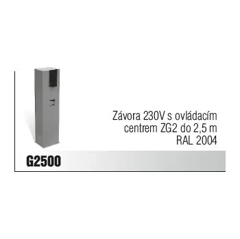 Came Závora 230V s ovládacím centrem ZG2 do 2,5 m RAL 2004