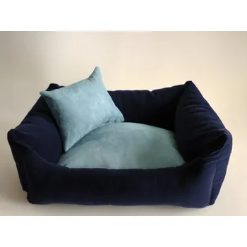 Pelíšek pro psa DELUXE Pelíšek pro psa - granát - tmavý / tyrkysová / tyrkysová