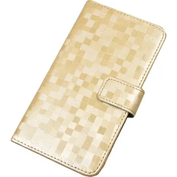Pouzdro na mobilní telefon Aligator Book Brilli XL (PBOBRIXLCH) champagne