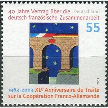 Poštovní známka (2003) MiNr. 2311 ** - Německo - 40 let smlouvy o Německo-francouzské spolupráci