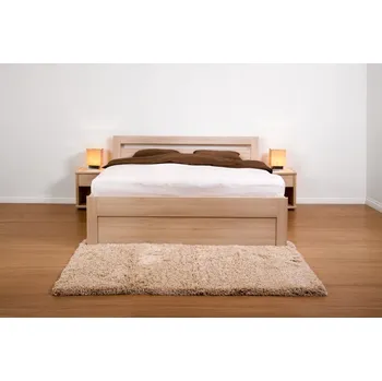 Nábytek BMB Postel Marika Klasik ostrá - masivní buk Moření: vosk, Provedení: Bez roštu, Rozměr: 180 x 200 cm