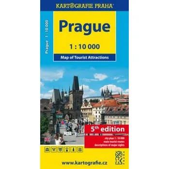Prague: Map of Tourist Attracitions 1:10 000 - Kartografie Praha (EN)