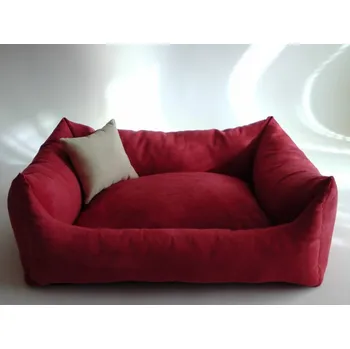 Pelíšek pro psa DELUXE Pelíšek pro psa - bordo / bordo / krémová