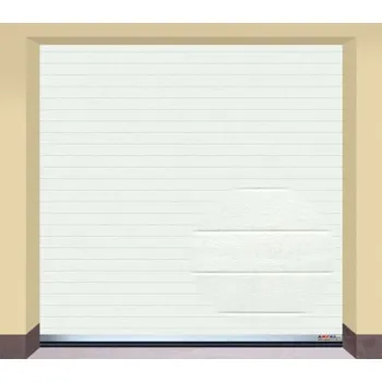 Garážová vrata AMPEL s.r.o. Sekční garážová vrata BÍLÁ L 255×255 cm s elektrickým pohonem - Montáž svépomocí