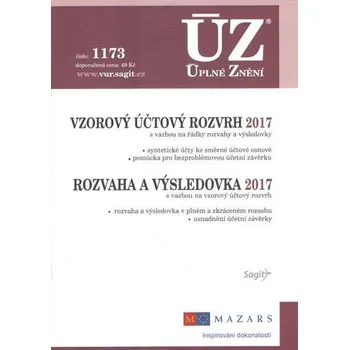 ÚZ č.1173: Vzorový účtový rozvrh, Rozvaha a výsledovka 2017 ÚZ č.1173: Vzorový účtový rozvrh, Rozvaha a výsledovka 2017