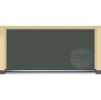 Garážová vrata AMPEL s.r.o. Sekční garážová vrata ANTRACIT RAL 7016 CL 455×225 cm s elektrickým pohonem - Montáž svépomocí