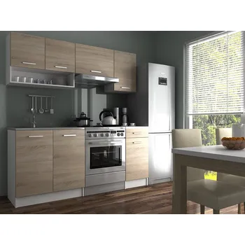 Kuchyňská linka Nábytek PEGAS s.r.o. Kuchyňská linka Luigi II 180/120 dub sonoma