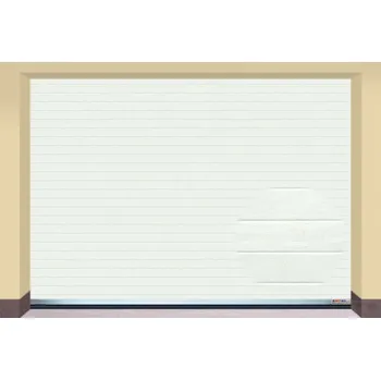 Garážová vrata AMPEL s.r.o. Sekční garážová vrata BÍLÁ L 355×255 cm s elektrickým pohonem - Montáž svépomocí