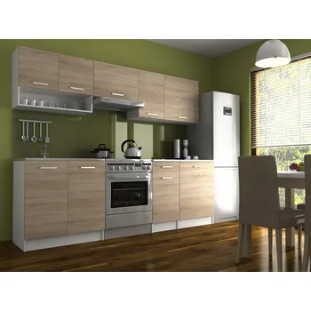 Kuchyňská linka Nábytek PEGAS s.r.o. Kuchyňská linka Luigi II 240/180 dub sonoma