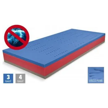 Matrace BLUE MEDIC VISCO - DPV, matrace z antibakteriální pěny s línou pěnou, AKCE DOPRAVA ZDARMA 120 x 200 cm ATYPICKÝ ROZMĚR
