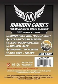 Příslušenství k deskovým hrám Mayday Games Sails of Glory Premium Sleeves 50 ks