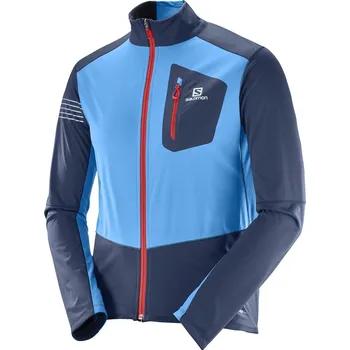 Běžecké oblečení Salomon RS Softshell JKT M L39711100 modrá