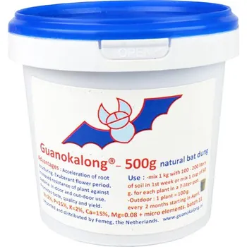 Guanokalong Natural Bat Dung prášek, 500 g