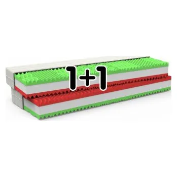 Matrace XENA 1 + 1 ZDARMA - MPO, zdravotní zónová matrace + DÁREK anatomický polštář 90 x 210 cm ATYPICKÝ ROZMĚR, Easy Clean - luxusní strečový potah