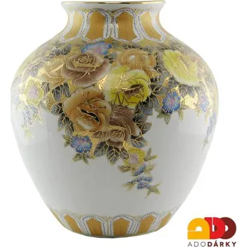 Váza Váza čínský porcelán 27 cm (Porcelánová váza s dekorem květin)