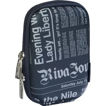 Riva Case 7103 pouzdro na fotoaparát, tmavě modré Newspaper