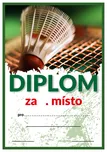 Poháry.com Diplom D93 badminton